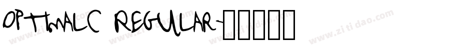 OptimalC Regular字体转换